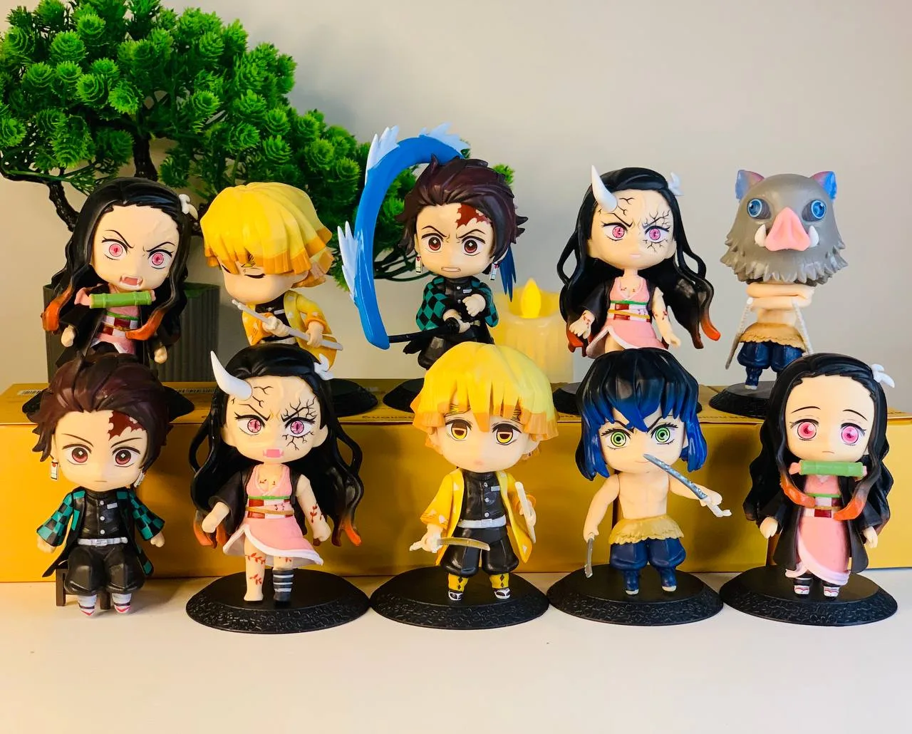 10 Q Version Demon Slayer Figures