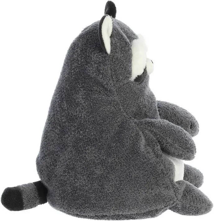 Aurora Small Grey Fluffles Riley Raccoon Whimsical Stuffed Animal - 2