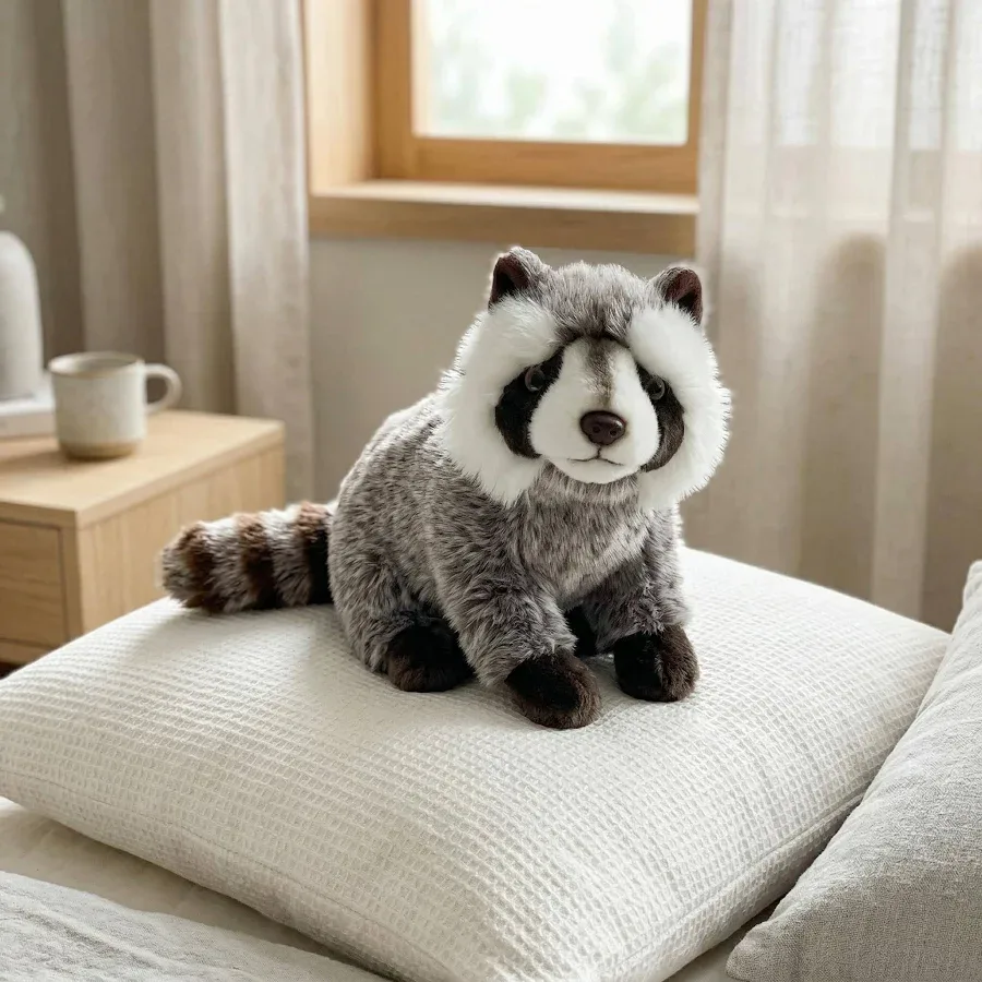 Baby Frankiezhou Simulation Raccoon Plush Toy - 6