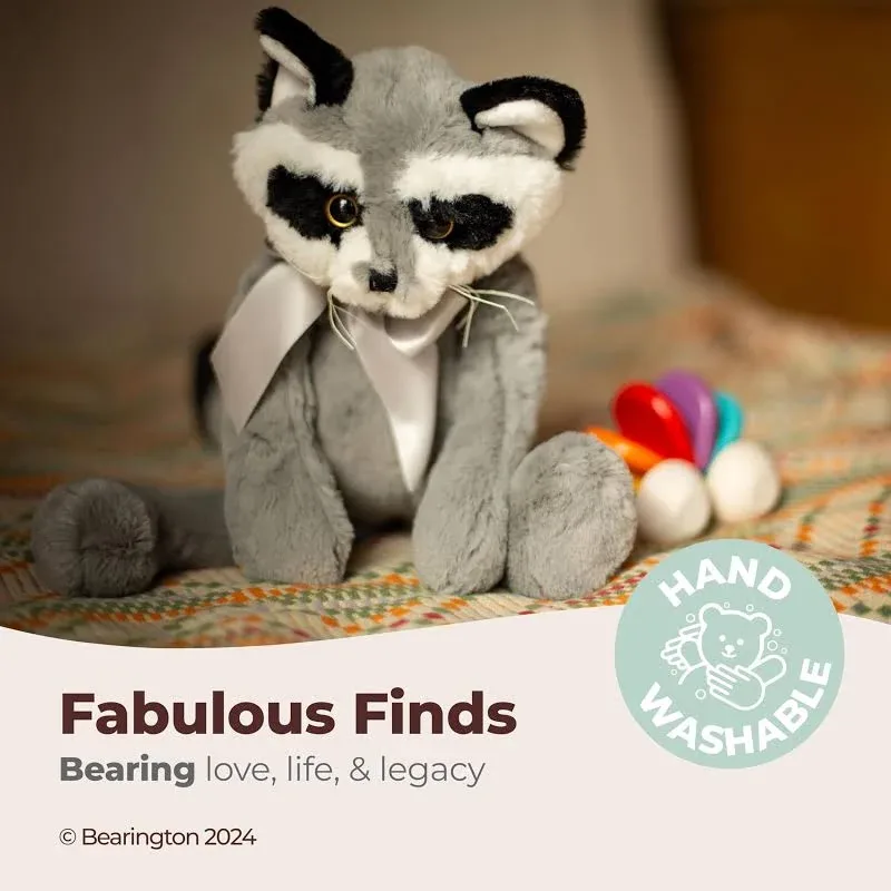 Bearington Camper Plush Raccoon Stuffed Animal - 2