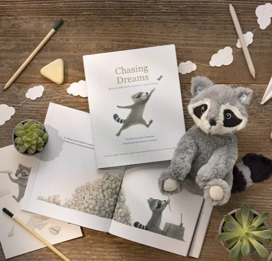 Compendium Chasing Dream Raccoon Plush - 2