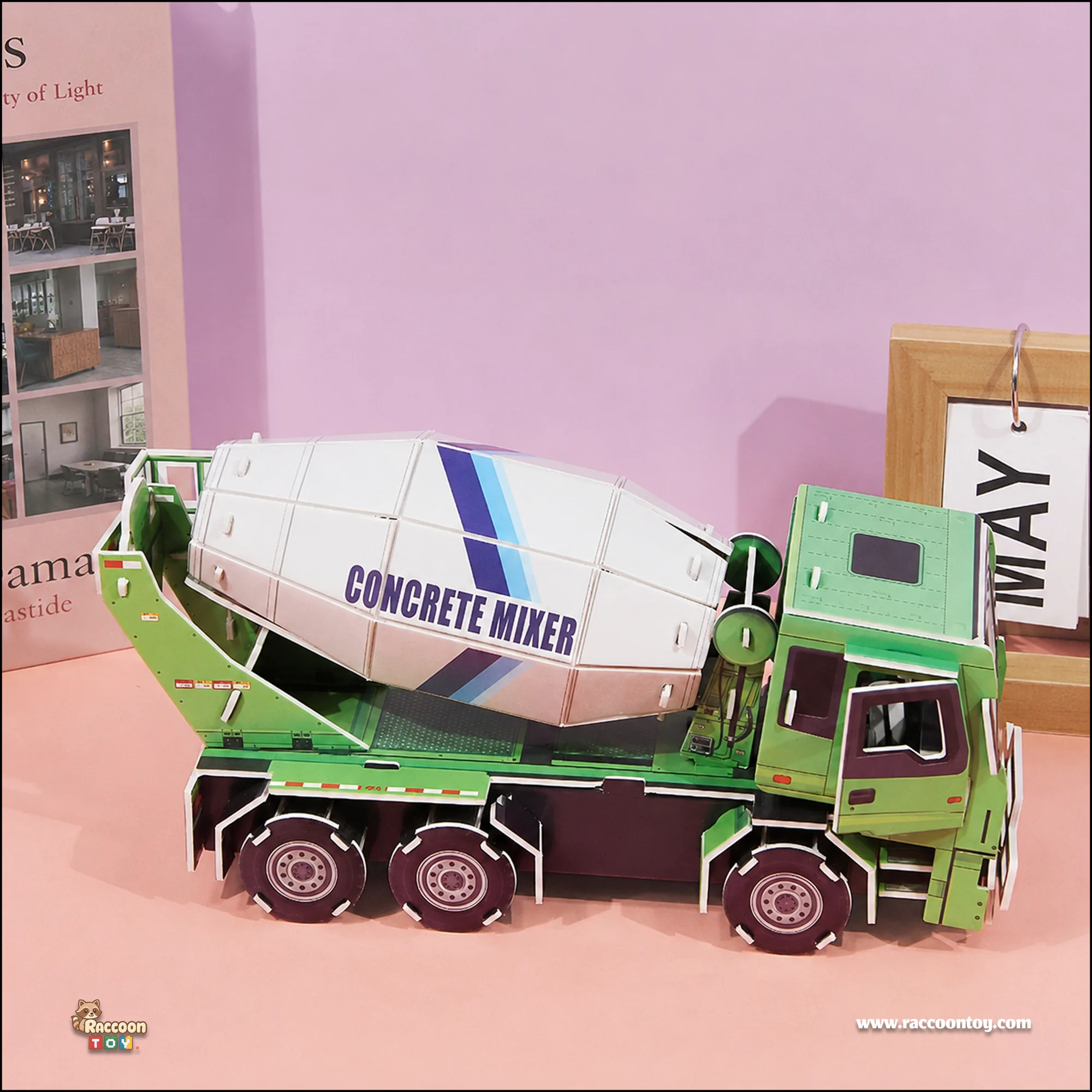 Concrete Mixer Truck 3D Puzzle - 3