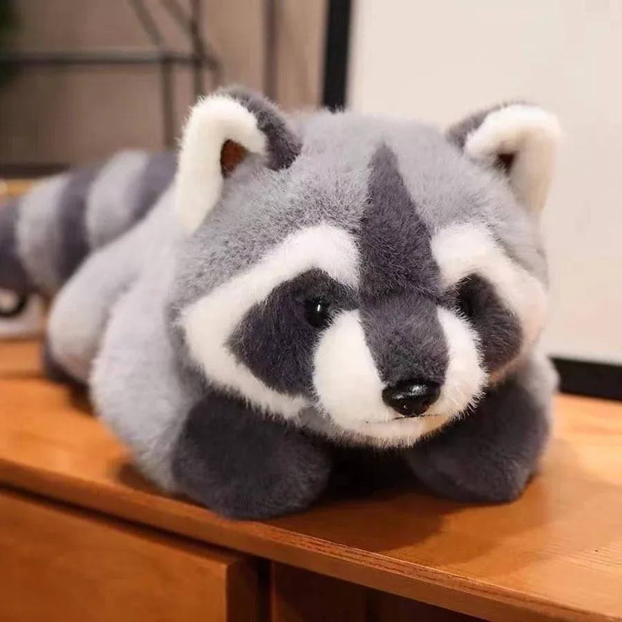 Egymen Long-Arm Raccoon Plush Pillow, Super-Soft Raccoon Cuddle Buddy for Kids and Adults, Adorable Raccoon Stuffed Animal, Cozy Raccoon Hugging Toy - 2
