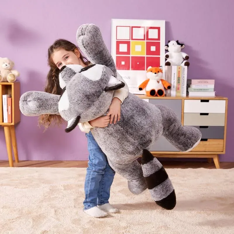 Giant Raccoon Stuffed Animal Plush Toy - 4