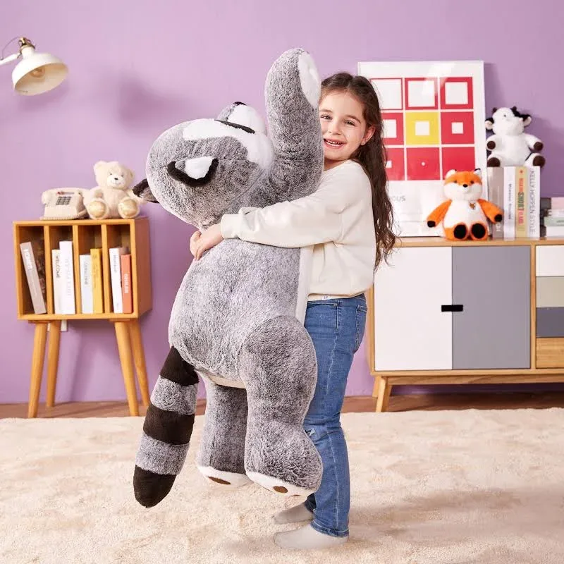 Giant Raccoon Stuffed Animal Plush Toy - 3