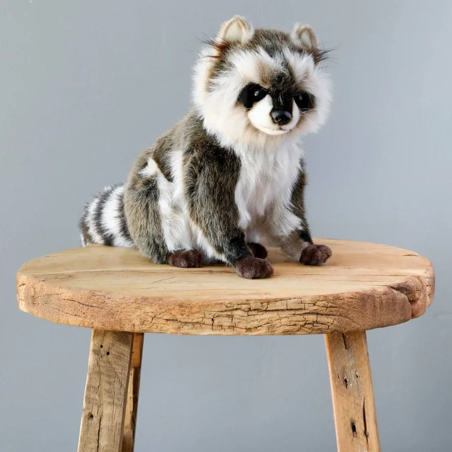 Hansa Racoon Seated Plush Toys 7493 - 6