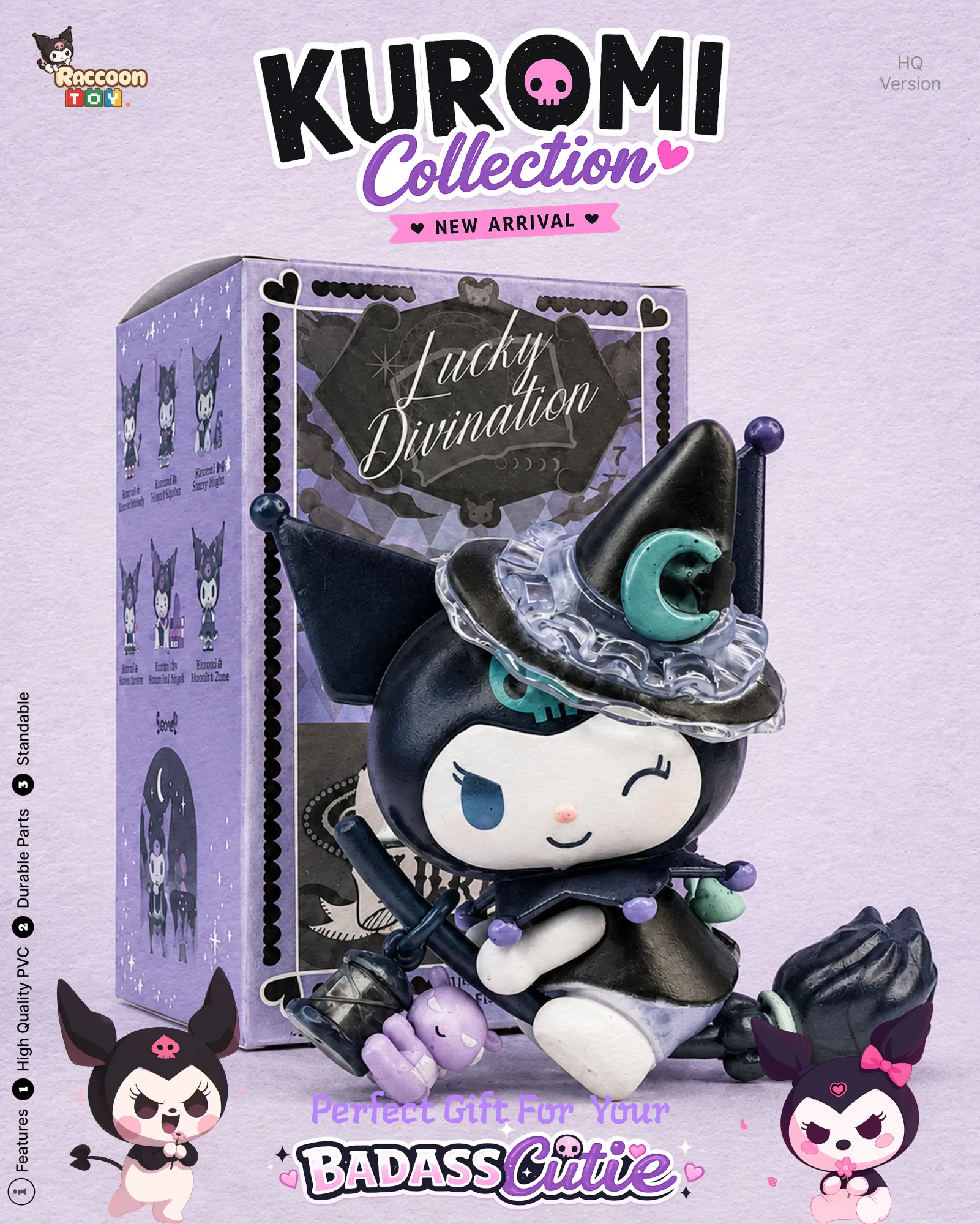 Kuromi Figure ( Crescent Moon Hat )