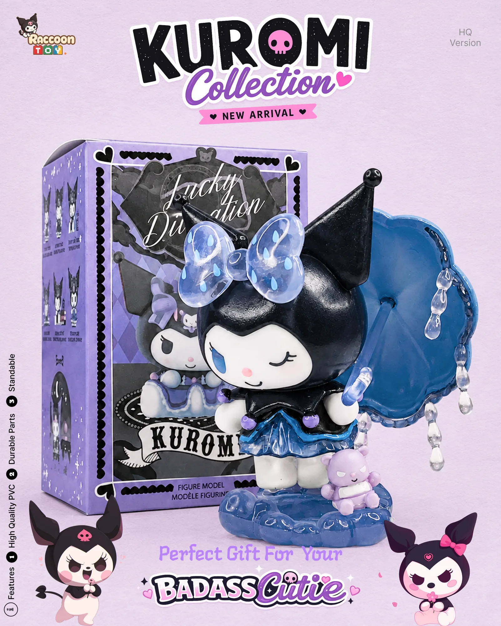 Kuromi Figure ( Rainy Charm )