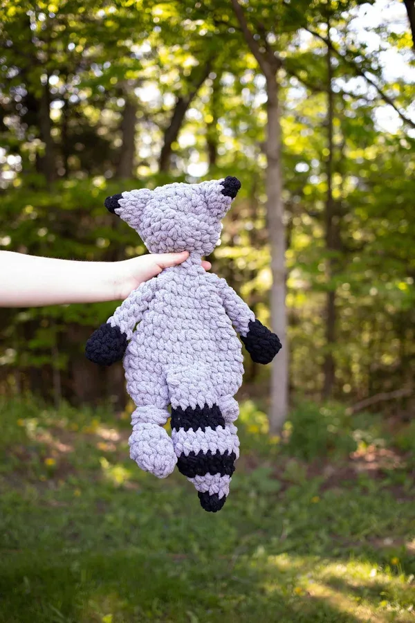 Raccoon Lovey Crochet Raccoon Snuggler - 4