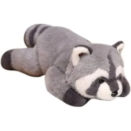 Raccoon Weighted Stuffed Animals, 11.81 Inch Raccoon Plush Toy Doll, Stuffed Raccoon Plush Pillow Cute Weighted Raccoon Plushies Toys for Birthday