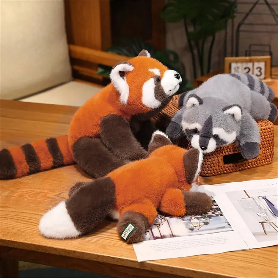 Raccoon Weighted Stuffed Animals, 11.81 Inch Raccoon Plush Toy Doll, Stuffed Raccoon Plush Pillow Cute Weighted Raccoon Plushies Toys for Birthday - 2