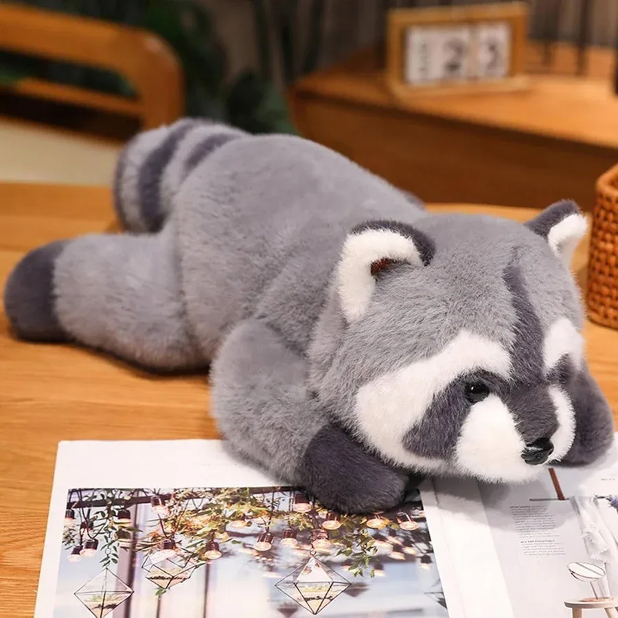 Raccoon Weighted Stuffed Animals, 11.81 Inch Raccoon Plush Toy Doll, Stuffed Raccoon Plush Pillow Cute Weighted Raccoon Plushies Toys for Birthday - 4