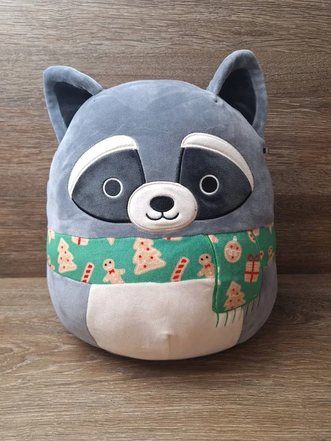 Squishmallows Original 12-Inch Rocky The Raccoon Official Jazwares Plush