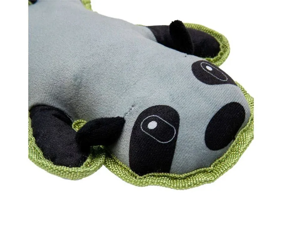 WOOF Oxford Raccoon Squeaky Plush Pet Toy - 4